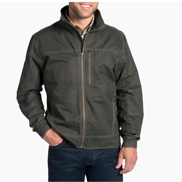 Kuhl Men's Gunn Metal size XXXL BURR JACKETRugged and durable combed cotton